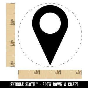 Map Location Symbol Self-Inking Rubber Stamp for Stamping Crafting Planners
