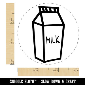 Milk Carton Self-Inking Rubber Stamp for Stamping Crafting Planners