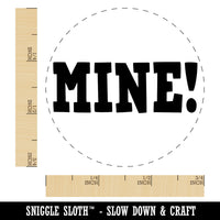 Mine Fun Text Self-Inking Rubber Stamp for Stamping Crafting Planners