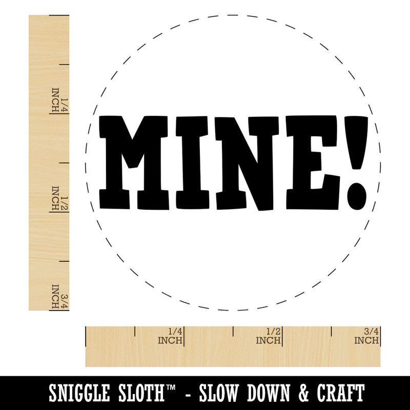 Mine Fun Text Self-Inking Rubber Stamp for Stamping Crafting Planners