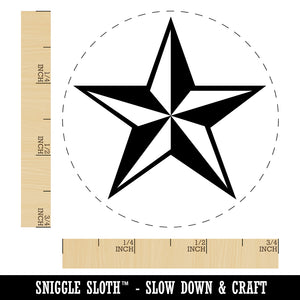 Nautical Star Self-Inking Rubber Stamp for Stamping Crafting Planners
