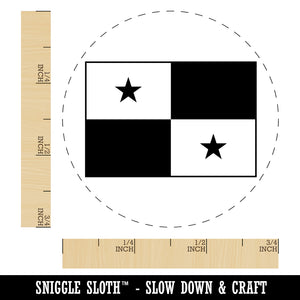 Panama Flag Self-Inking Rubber Stamp for Stamping Crafting Planners