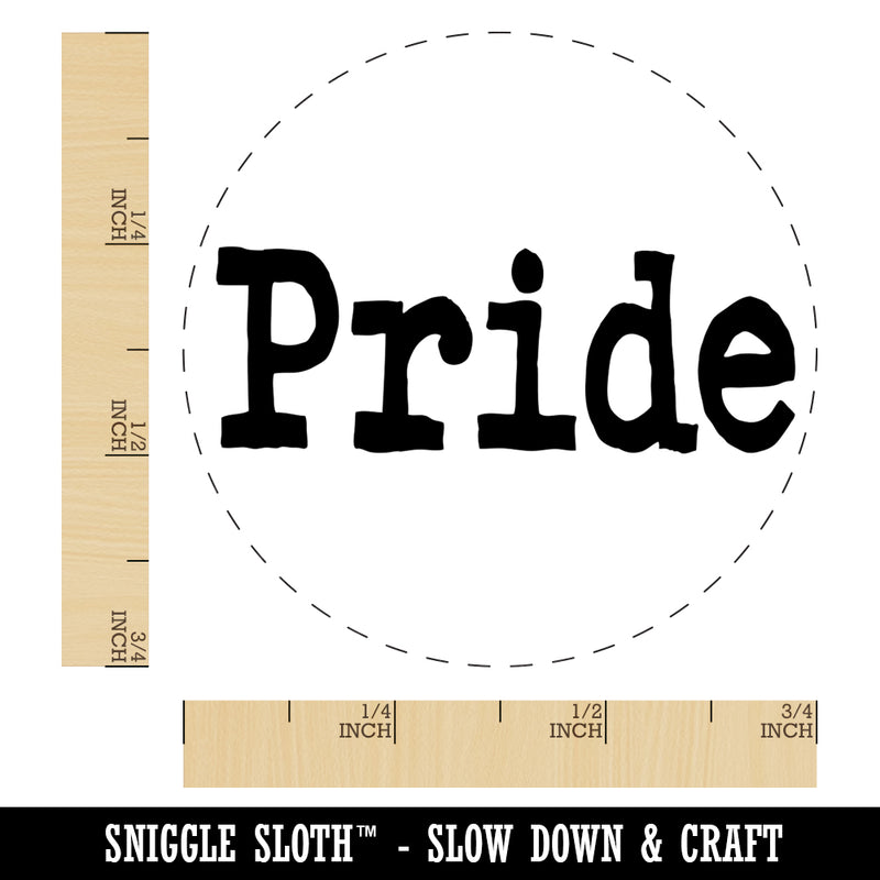 Pride Fun Text Self-Inking Rubber Stamp for Stamping Crafting Planners