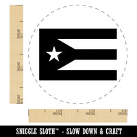 Puerto Rico Flag Self-Inking Rubber Stamp for Stamping Crafting Planners