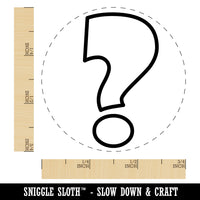 Question Mark Bold Outline Self-Inking Rubber Stamp for Stamping Crafting Planners