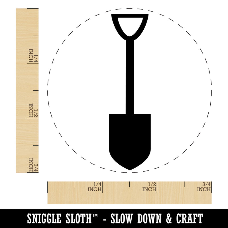 Shovel Silhouette Tools Self-Inking Rubber Stamp for Stamping Crafting Planners