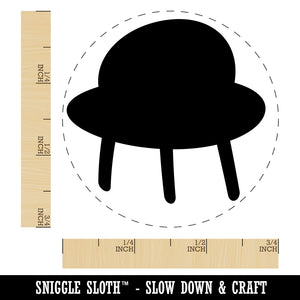 Space Ship UFO Solid Self-Inking Rubber Stamp for Stamping Crafting Planners