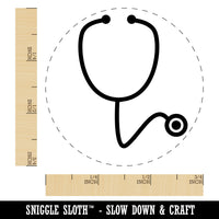 Stethoscope Medical Doctor Nurse Self-Inking Rubber Stamp for Stamping Crafting Planners