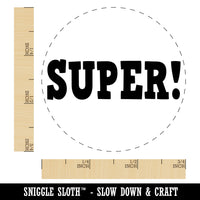 Super Fun Text Teacher School Self-Inking Rubber Stamp for Stamping Crafting Planners