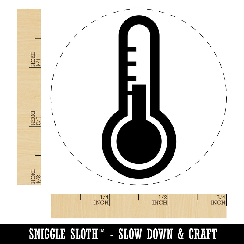 Thermometer Symbol Self-Inking Rubber Stamp for Stamping Crafting Planners