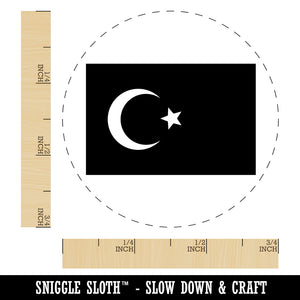 Turkey Flag Self-Inking Rubber Stamp for Stamping Crafting Planners