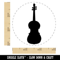 Violin Music Instrument Silhouette Self-Inking Rubber Stamp for Stamping Crafting Planners