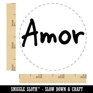 Amor Love Spanish Self-Inking Rubber Stamp for Stamping Crafting Planners