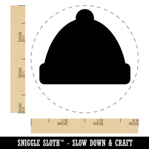 Beanie Winter Hat Self-Inking Rubber Stamp for Stamping Crafting Planners