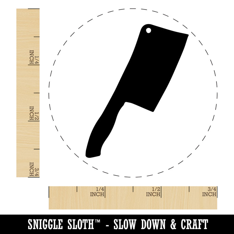 Butcher Knife Cooking Self-Inking Rubber Stamp for Stamping Crafting Planners