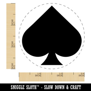 Card Suit Spades Self-Inking Rubber Stamp for Stamping Crafting Planners