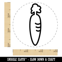 Cute Carrot Outline Self-Inking Rubber Stamp for Stamping Crafting Planners