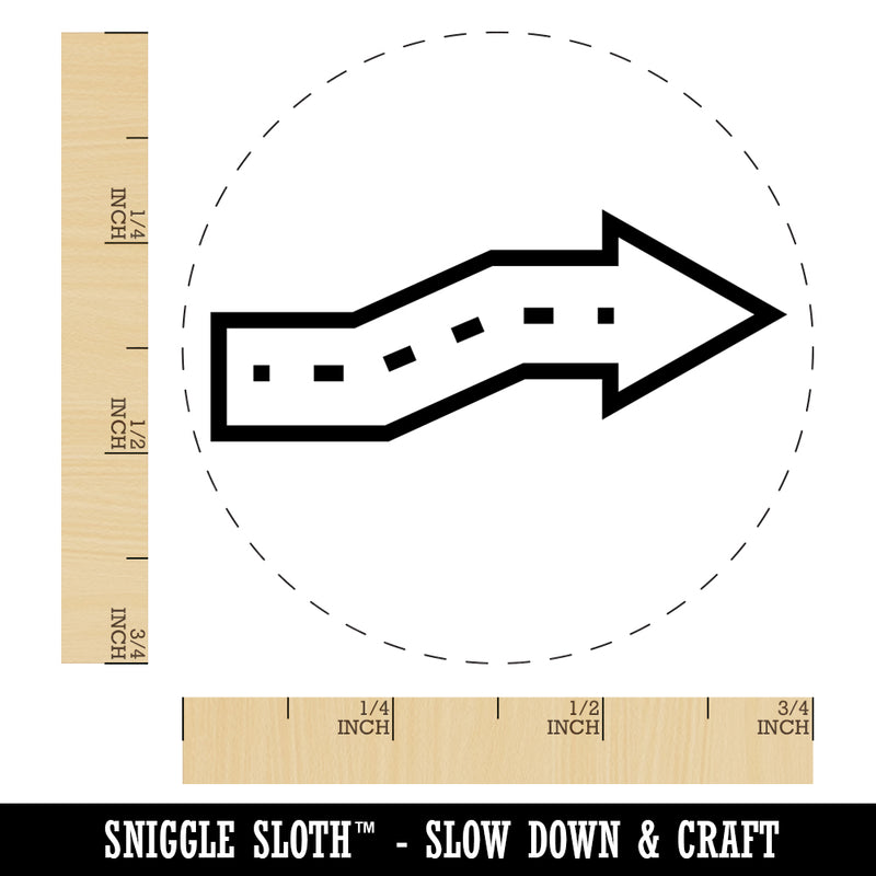 Cute Crooked Arrow Self-Inking Rubber Stamp for Stamping Crafting Planners