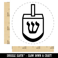 Dreidel Dreidl Jewish Hanukkah Self-Inking Rubber Stamp for Stamping Crafting Planners