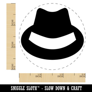 Fedora Hat Self-Inking Rubber Stamp for Stamping Crafting Planners