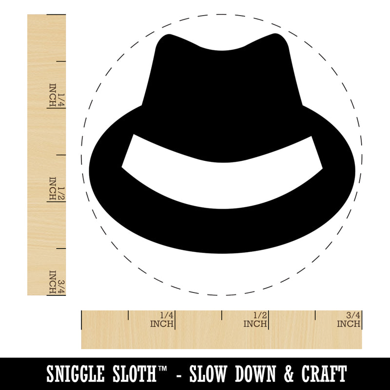 Fedora Hat Self-Inking Rubber Stamp for Stamping Crafting Planners