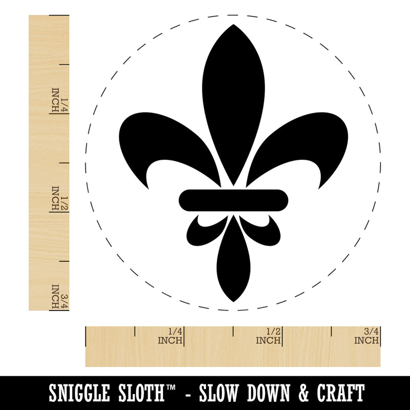 Fleur De Lis French Mardi Gras Elegant Self-Inking Rubber Stamp for Stamping Crafting Planners