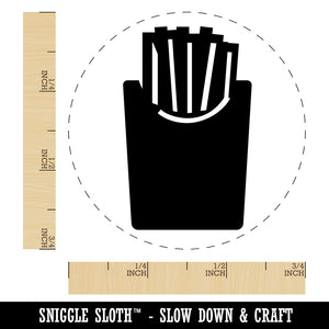 French Fries Self-Inking Rubber Stamp for Stamping Crafting Planners