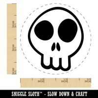 Fun Skull Self-Inking Rubber Stamp for Stamping Crafting Planners