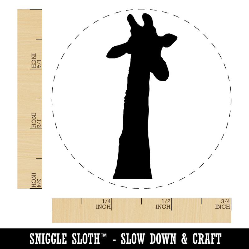 Giraffe Head Solid Self-Inking Rubber Stamp for Stamping Crafting Planners