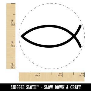 Ichthys Fish Christian Self-Inking Rubber Stamp for Stamping Crafting Planners