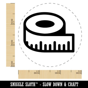 Measuring Tape Sewing Self-Inking Rubber Stamp for Stamping Crafting Planners
