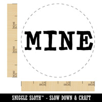 Mine Quirky Text Self-Inking Rubber Stamp for Stamping Crafting Planners