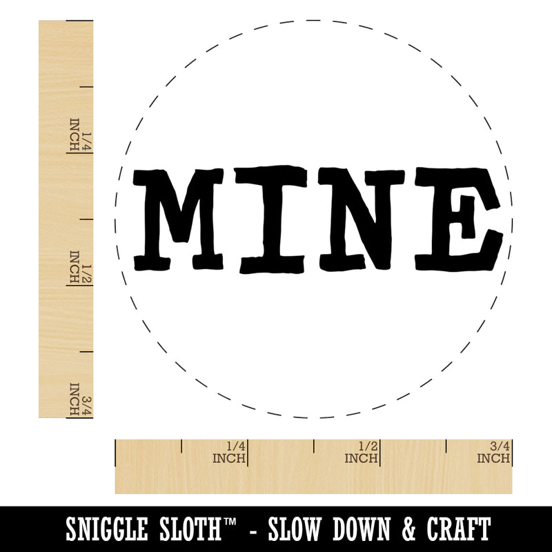 Mine Quirky Text Self-Inking Rubber Stamp for Stamping Crafting Planners