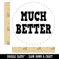 Much Better Fun Text Self-Inking Rubber Stamp for Stamping Crafting Planners