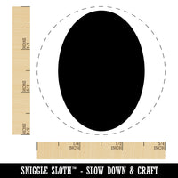 Oval Solid Self-Inking Rubber Stamp for Stamping Crafting Planners