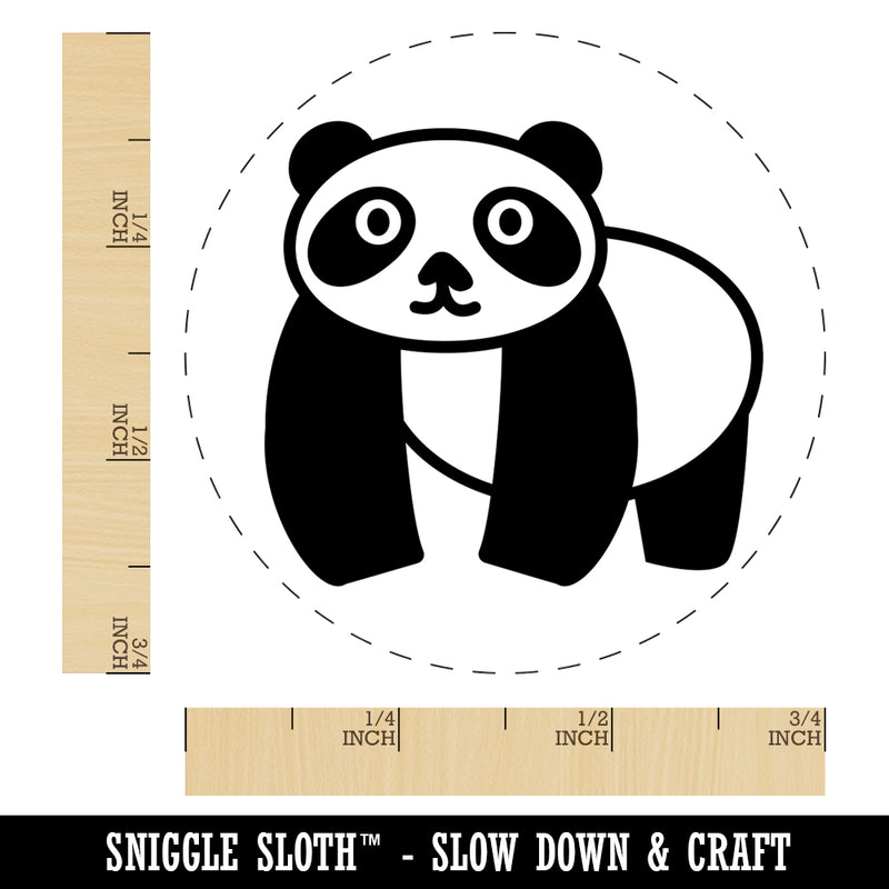 Panda Walking Doodle Self-Inking Rubber Stamp for Stamping Crafting Planners