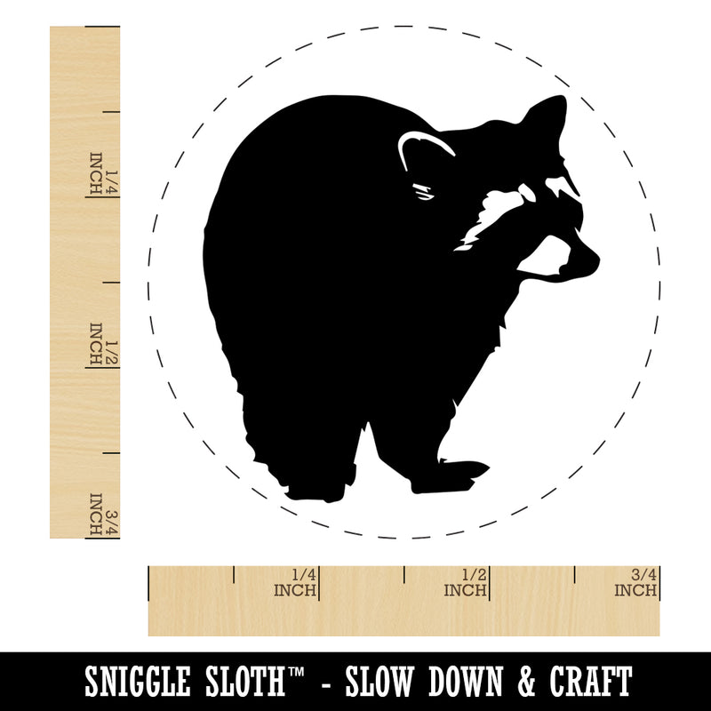 Racoon Sketch Self-Inking Rubber Stamp for Stamping Crafting Planners