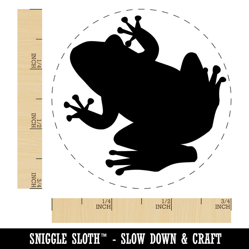 Rainforest Tree Frog Solid Self-Inking Rubber Stamp for Stamping Crafting Planners