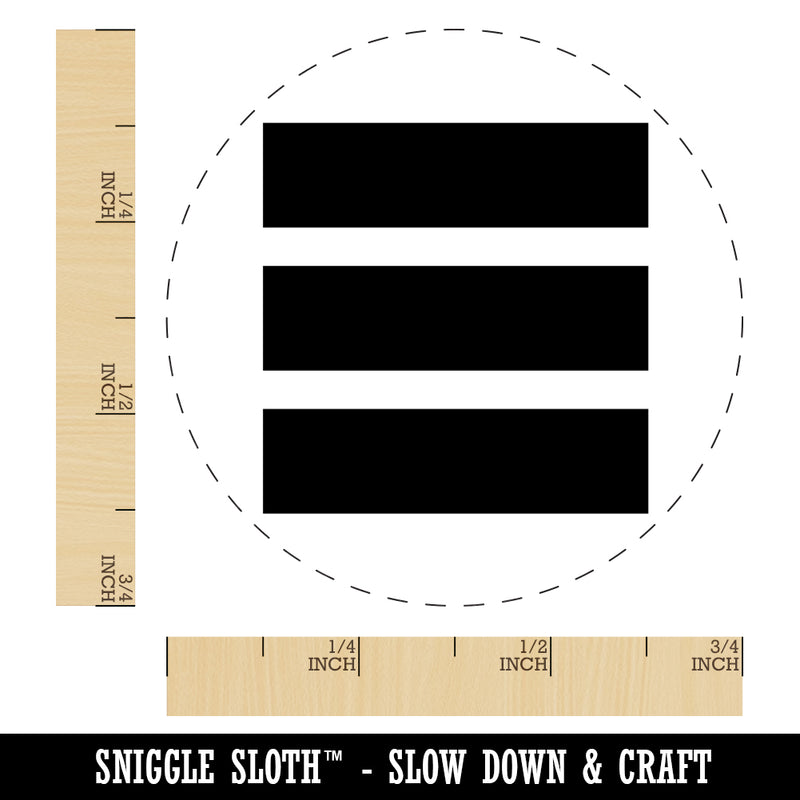 Rectangle Trio Self-Inking Rubber Stamp for Stamping Crafting Planners