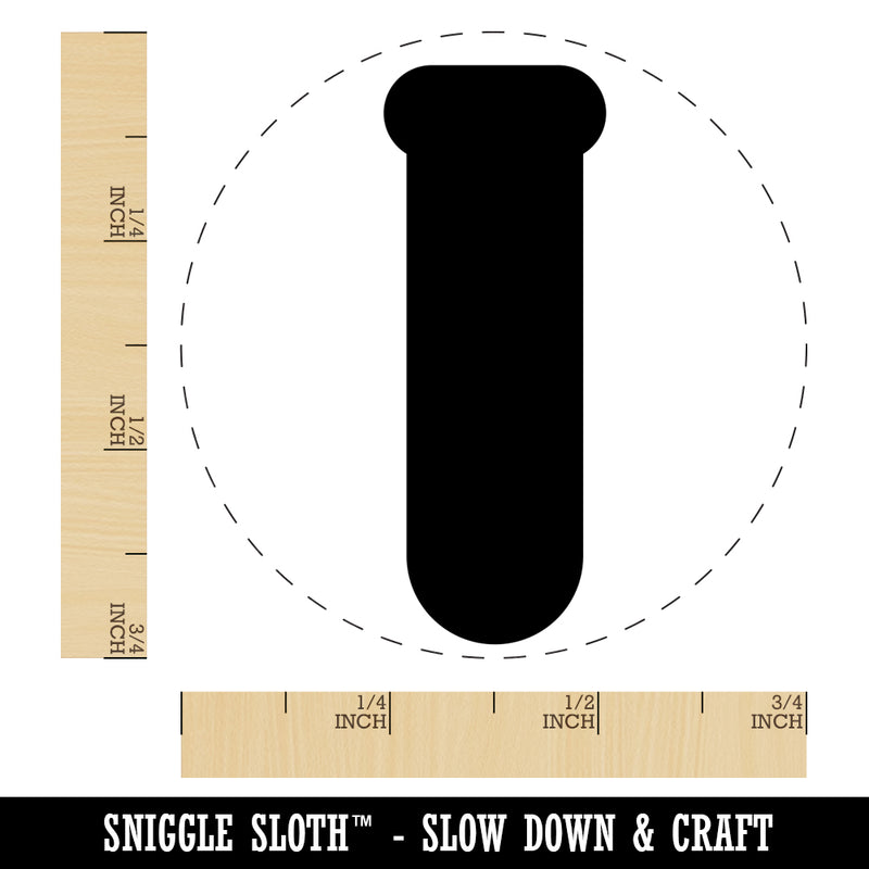 Science Glassware Test Tube Solid Self-Inking Rubber Stamp for Stamping Crafting Planners