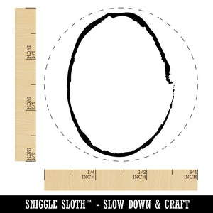 Sketchy Oval Border Outline Self-Inking Rubber Stamp for Stamping Crafting Planners