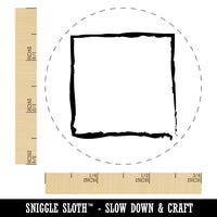 Sketchy Square Border Outline Self-Inking Rubber Stamp for Stamping Crafting Planners