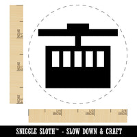 Ski Tram Lift Self-Inking Rubber Stamp for Stamping Crafting Planners