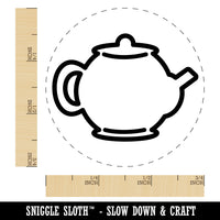 Teapot Kettle Self-Inking Rubber Stamp for Stamping Crafting Planners