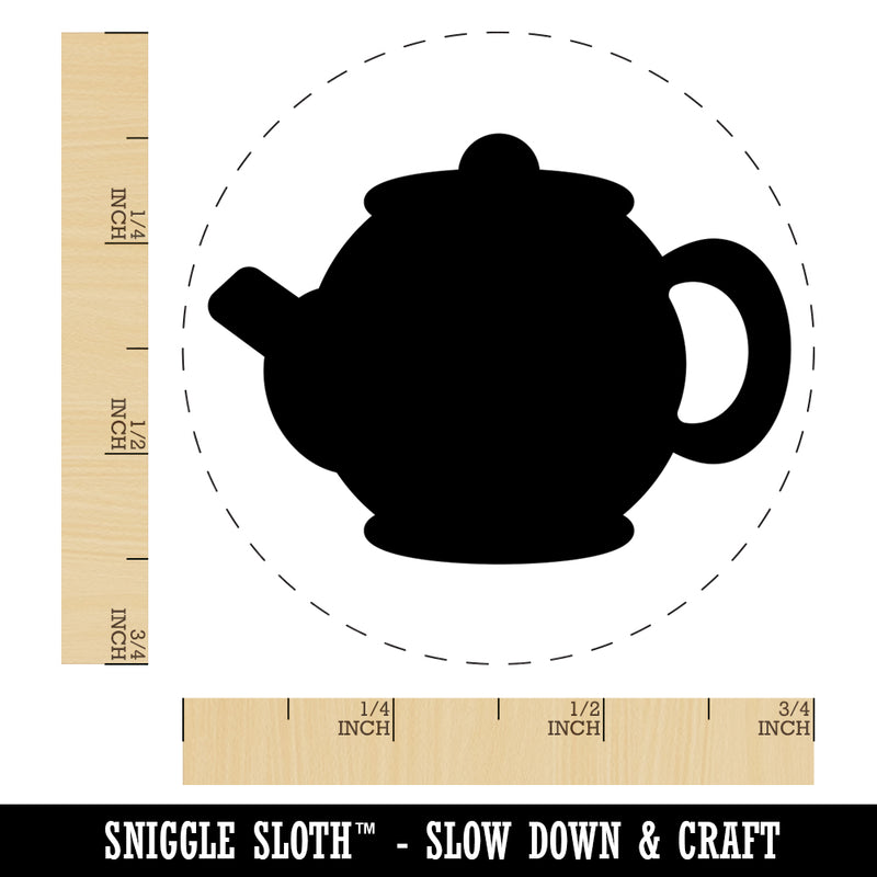 Teapot Kettle Solid Self-Inking Rubber Stamp for Stamping Crafting Planners