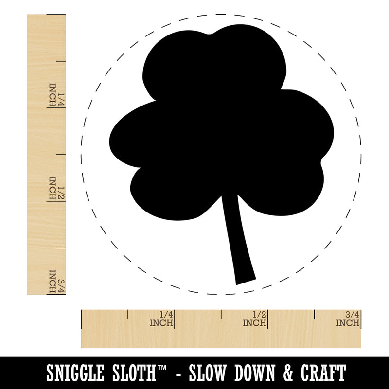 Three Leaf Clover Solid Self-Inking Rubber Stamp for Stamping Crafting Planners