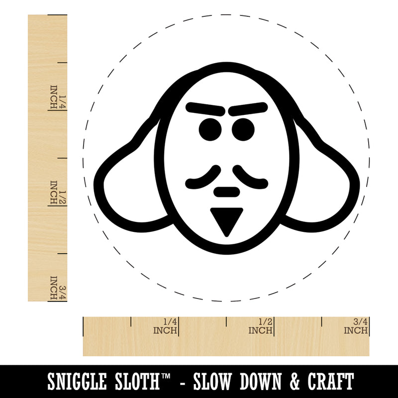 William Shakespeare Theater Doodle Self-Inking Rubber Stamp for Stamping Crafting Planners
