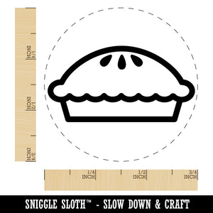Yummy Pie Self-Inking Rubber Stamp for Stamping Crafting Planners