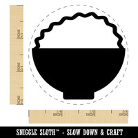 Bowl of Rice Self-Inking Rubber Stamp for Stamping Crafting Planners