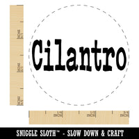 Cilantro Herb Fun Text Self-Inking Rubber Stamp for Stamping Crafting Planners